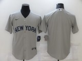 MLB New York Yankees Blank Grey Game Nike Jersey
