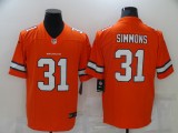 Men's Denver Broncos #31 Simmons Orange Color Rush Limited Jersey