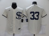 MLB Chicago White Sox #33 Lance Lynn 2021 Cream/Navy Field Of Dreams Flex Base Elite Jersey