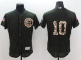 MLB Chicago Cubs MLB Chicago Cubs #10 Ron Santo Green Flexbase Elite Jersey