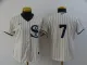 Women MLB Chicago White Sox #7 Tim Anderson 2021 Cream/Navy Field Of Dreams Jersey