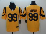 Men's Los Angeles Rams #99 Aaron Donald Yellow Vapor Limited Stitched NFL Jersey