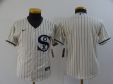 Youth MLB Chicago White Sox Blank 2021 Cream/Navy Field Of Dreams Jersey