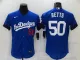 MLB Los Angeles Dodgers #50 Mookie Betts 2021 Royal City Connect Flex Base Elite Jersey
