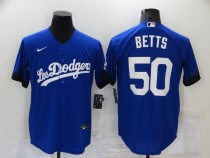 MLB Los Angeles Dodgers #50 Mookie Betts 2021 Royal City Connect Jersey