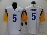 Men's Los Angeles Rams #5 Ramsey White Vapor Limited Stitched NFL Jersey