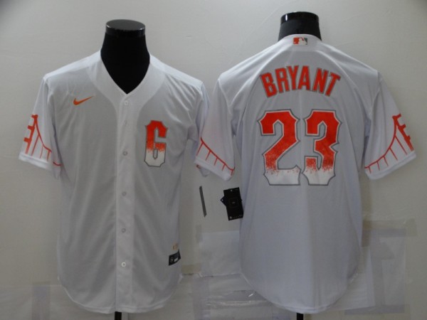 MLB San Francisco Giants #23 Bryant White City Connect Game Jersey