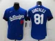 MLB Los Angeles Dodgers #81 Gonzalez 2021 Royal City Connect Flex Base Elite Jersey