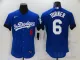 MLB Los Angeles Dodgers #6 Trea Turner 2021 Royal City Connect Flex Base Elite Jersey