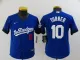 Youth  MLB Los Angeles Dodgers #10 Turner 2021 Royal City Connect Jersey