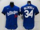 MLB Los Angeles Dodgers #34 Toro Valenzuela 2021 Royal City Connect Flex Base Elite Jersey
