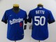 Youth MLB Los Angeles Dodgers #50 Mookie Betts 2021 Royal City Connect Jersey