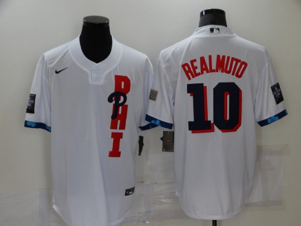 MLB  Philadelphia Phillies #10 J.T. Realmuto 2021 Royal City Connect Jersey