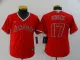 Youth MLB Los Angeles Angels #17 Ohtani Red Game Nike Jersey