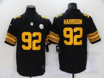 Men's Pittsburgh Steelers #92 Harrison Black 2021 Color Rush Limited Jersey