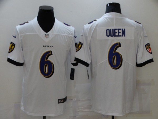 Men's Baltimore Ravens #6 Queen White Vapor Untouchable Limited Jersey