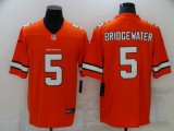 Men's Denver Broncos #5 Bridgewater Orange Color Rush Limited Jersey