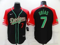 MLB Los Angeles Dodgers #7 Julio Urias Black Red Game Jersey