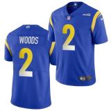 Men's Los Angeles Rams #2 Robert Woods Royal Vapor Untouchable Limited Jersey