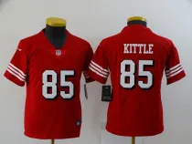 Youth San Francisco 49ers #85 George Kittle Red Scarlet Alternate Vapor Limited Jersey
