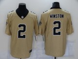 Men's New Orleans Saints #2 Winston Gold Inverted Legend Men Jersey