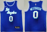 NBA Los Angeles Lakers #0 Russell Westbrook Blue Jersey