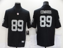 Men's Las Vegas Raiders #89 Edwards Black Vapor Limited Jersey