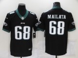 Men's Philadelphia Eagles #68 Mallata Black Vapor Untouchable Limited Jersey