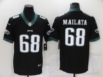 Men's Philadelphia Eagles #68 Mallata Black Vapor Untouchable Limited Jersey
