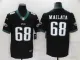 Men's Philadelphia Eagles #68 Mallata Black Vapor Untouchable Limited Jersey