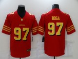 Men's San Francisco 49ers #97 Nick Bosa Red/Gold Vapor Untouchable Limited Jersey