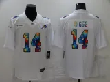 Men's Buffalo Bills #14 Stefon Diggs White Crucial Catch Limited Jersey