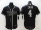Men's Las Vegas Raiders #4 Derek Carr  Black Flex Base Elite Jersey