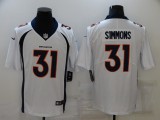 Men's Denver Broncos #31 Simmons White Vapor Untouchable Limited Jersey
