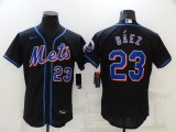 MLB New York Mets #23 Baez Black Flex Base Elite Jersey