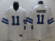 Men's Dallas Cowboys #11 Micah Parsons 2021 NFL Draft White Vapor Limited  Jersey