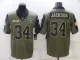 Men's Las Vegas Raiders #34 Bo Jackson 2021 Olive Salute To Service Limited Jersey