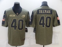 Men's Arizona Cardinals #40 Pat Tillman 2021 Olive Salute To Service Limited Jersey