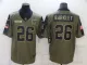 Men's New York Giants #26 Saquon Barkley 2021 Olive Salute To Service Limited Jersey