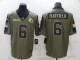 Men's Cleveland Browns #6 Baker Mayfield 2021 Olive Salute To Service Limited Jersey