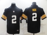 Men's Pittsburgh Steelers #2 Vick Black Vapor Untouchable Limited Jersey