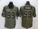 Men's Washington Football Team #99 Young 2021 Olive Salute To Service Limited Jersey