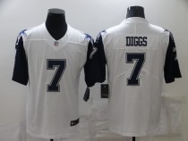 Men's Dallas Cowboys #7 Trevon Diggs 2021 White Color Rush Limited Jersey