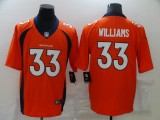 Men's Denver Broncos #33 Williams Orange Vapor Untouchable Limited Jersey