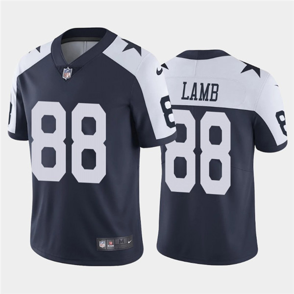 Youth Dallas Cowboys #88 CeeDee Lamb 2020 Navy Thanksgiving Vapor Untouchable Limited Jersey