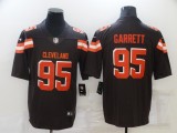 Men's Cleveland Browns #95 Myles Garrett Brown Vapor Untouchable Limited Jersey