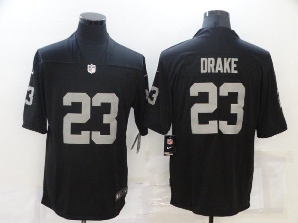 Men's Las Vegas Raiders#23 Drake Black Vapor Limited Jersey