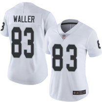 Women Nike Oakland Raiders #83 Darren Waller White Vapor Untouchable Limited Jersey