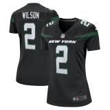 Women New York Jets #2 Zach Wilson Black Vapor Untouchable Limited Jersey