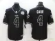 Men's Las Vegas Raiders #4 Carr Black Shadow Vapor Limited Jersey